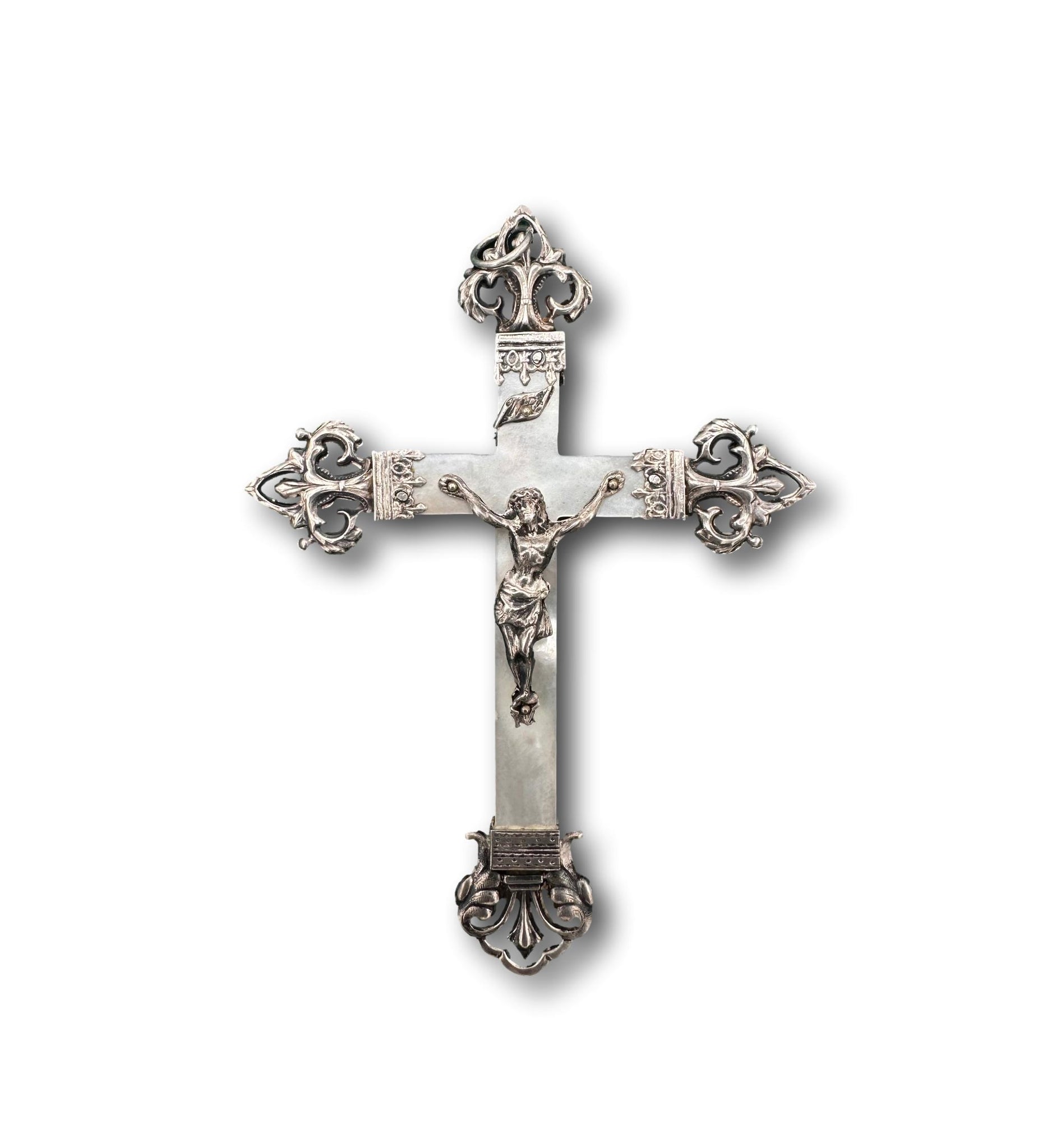 Mother of Pearl Sterling Silver Cross