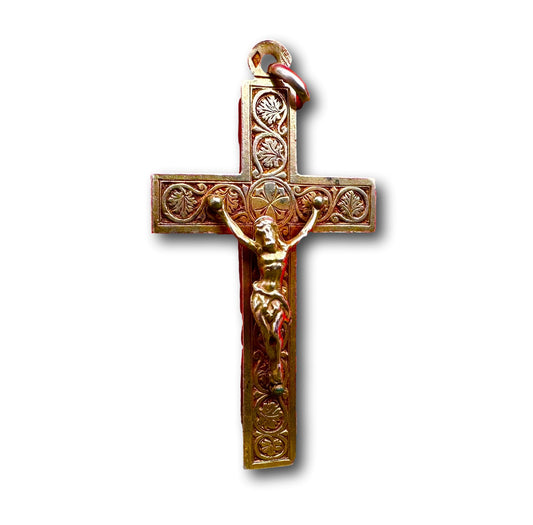 Gold Silver Cross Pendant