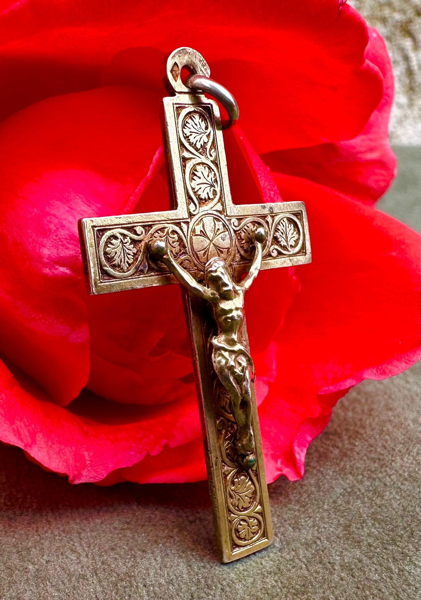 Gold Silver Cross Pendant