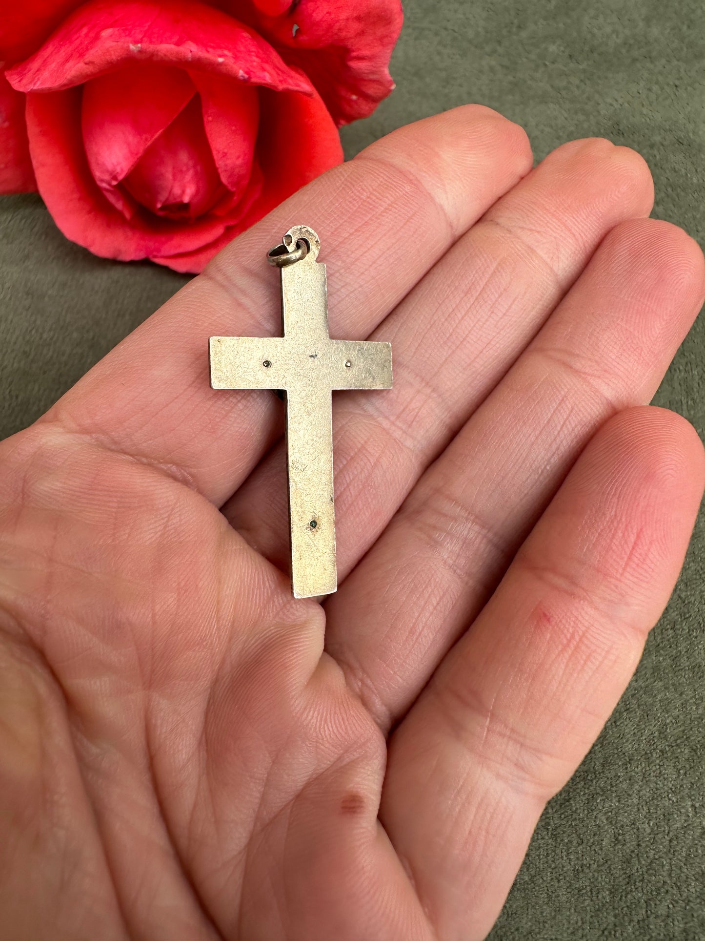 Gold Silver Cross Pendant