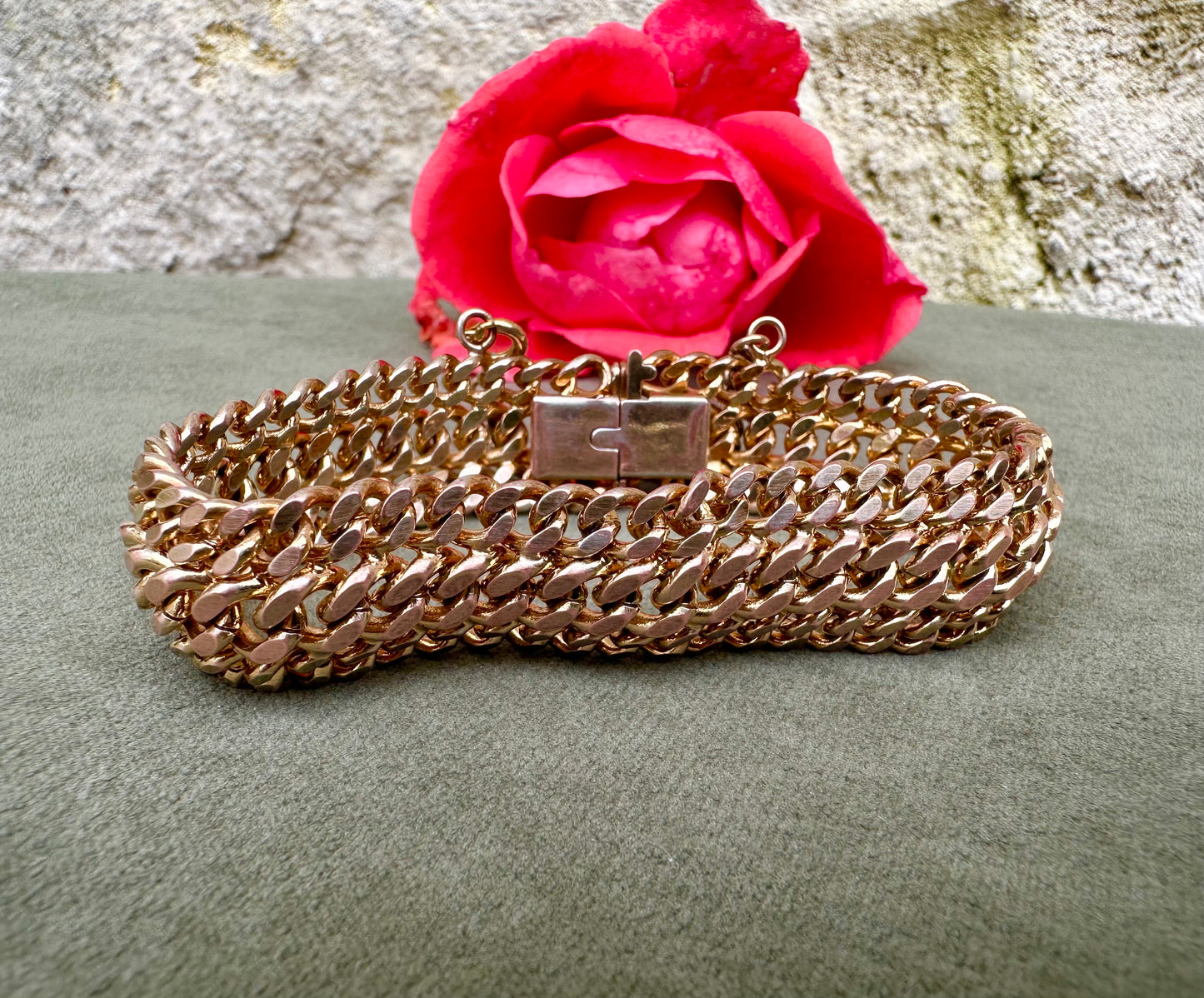 Gold Filled Curb Link Chain Bracelet