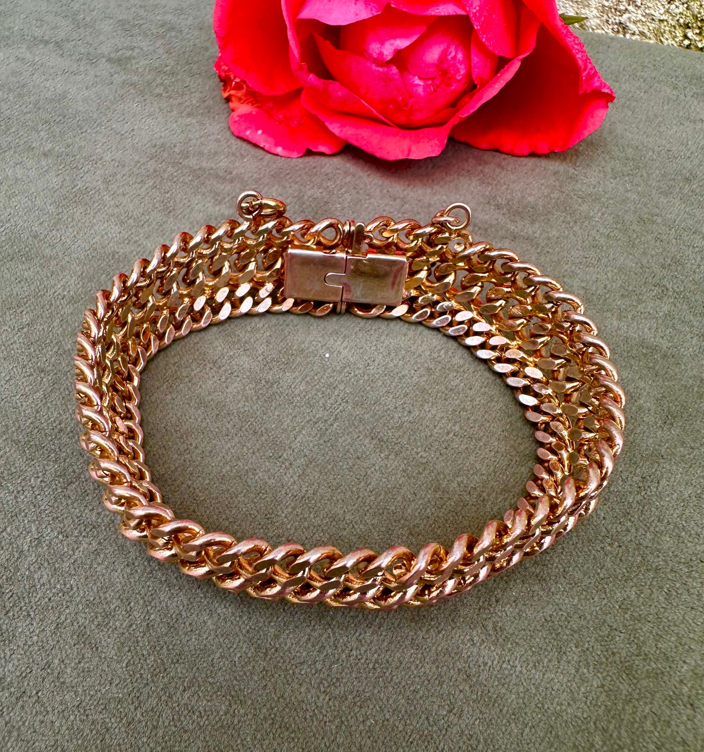 Gold Filled Curb Link Chain Bracelet