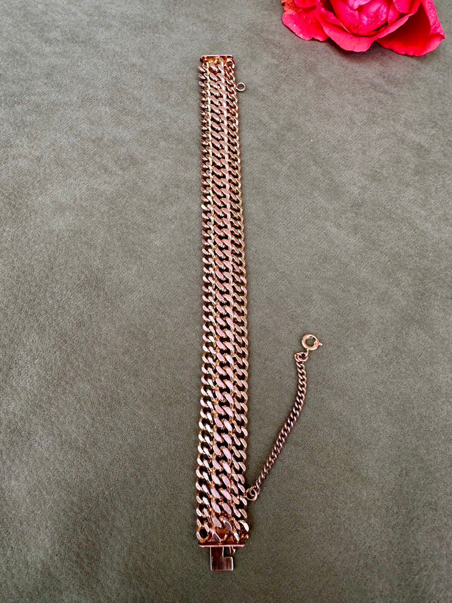 Gold Filled Curb Link Chain Bracelet