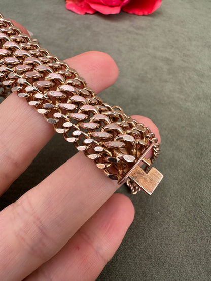 Gold Filled Curb Link Chain Bracelet