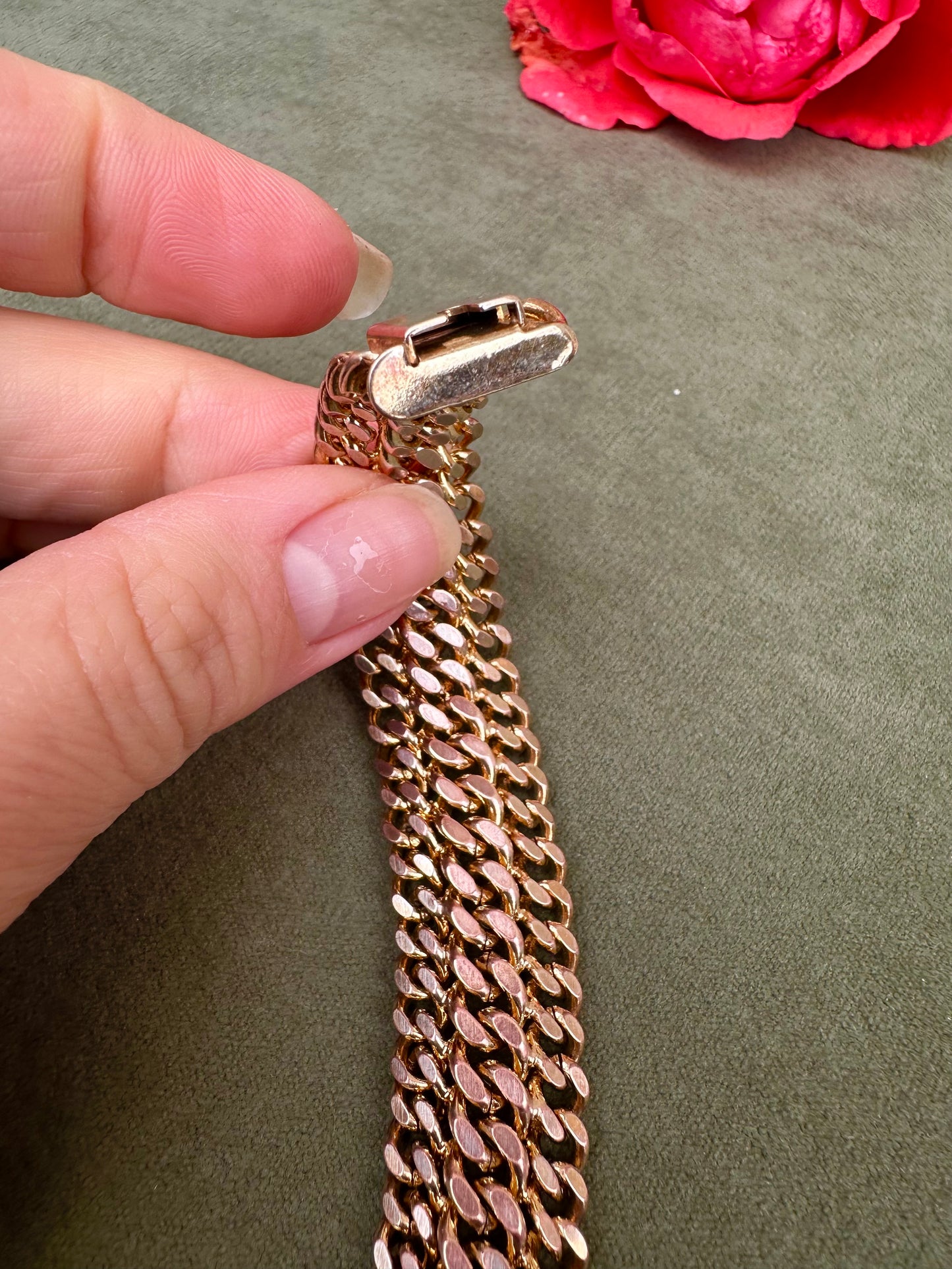 Gold Filled Curb Link Chain Bracelet