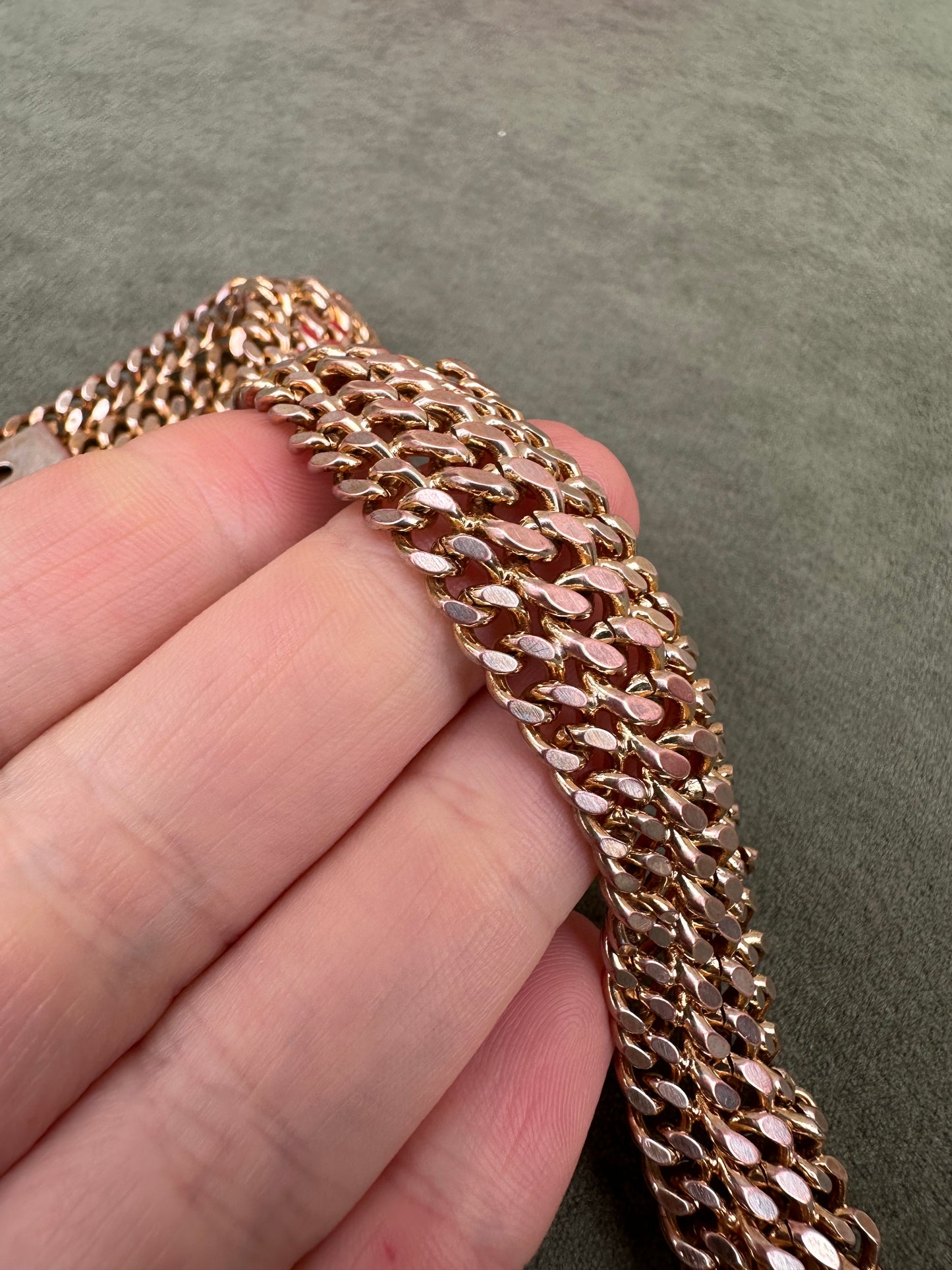 Gold Filled Curb Link Chain Bracelet