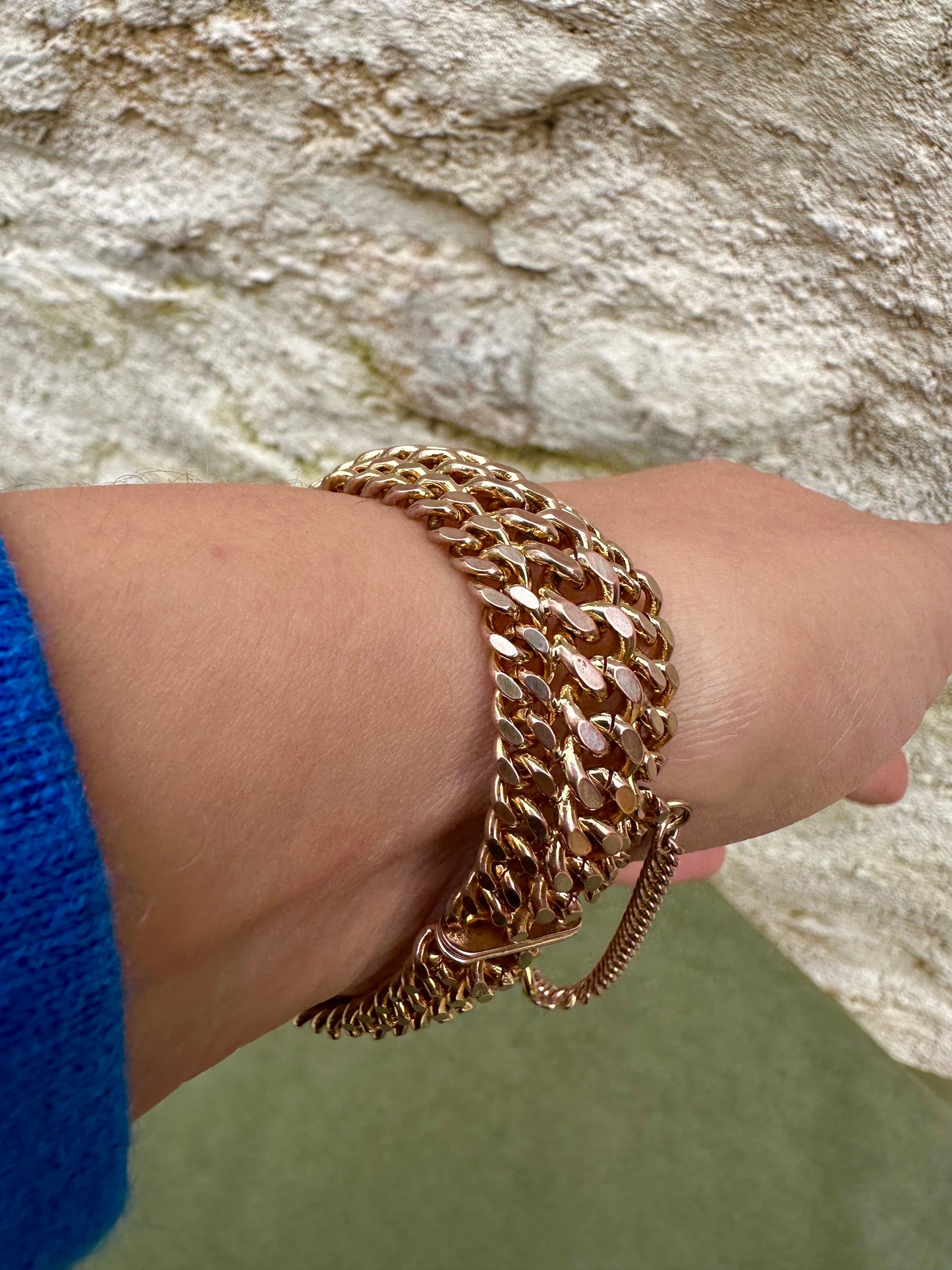 Gold Filled Curb Link Chain Bracelet