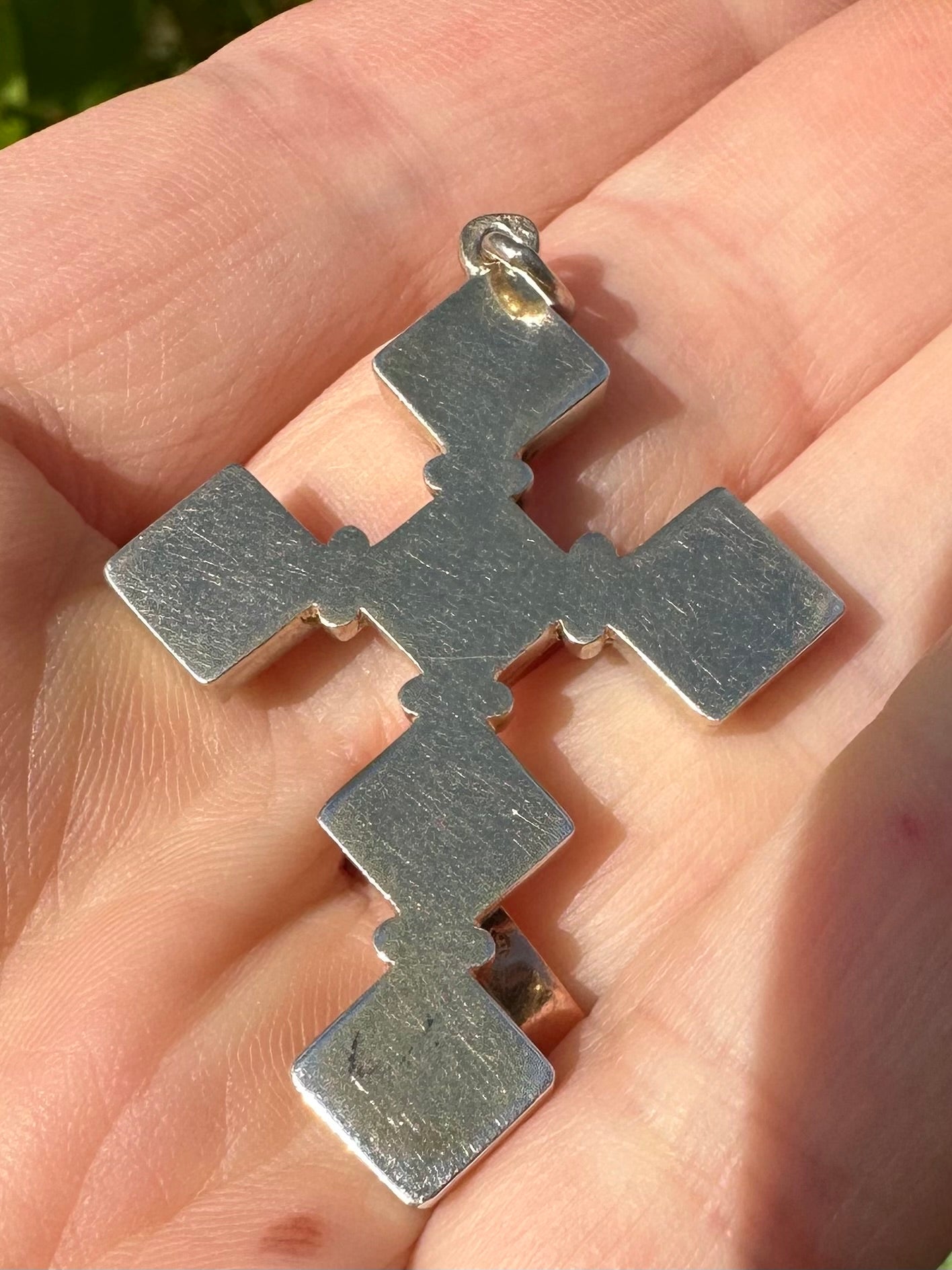 Bressan Enamel Cross Pendant