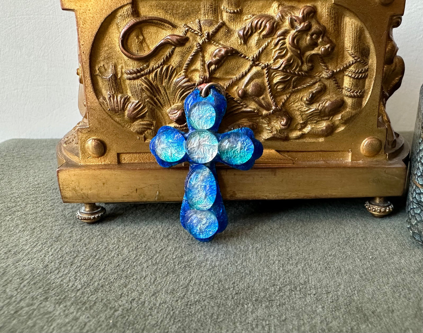 Limoges Enameled Cross by Betourne