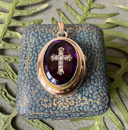 Amethyst Photo Locket