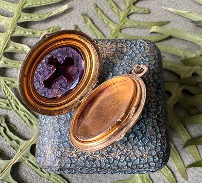 Amethyst Photo Locket