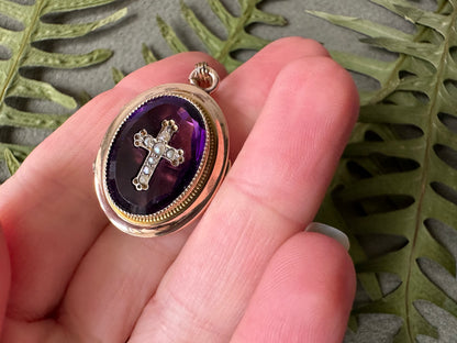 Amethyst Photo Locket