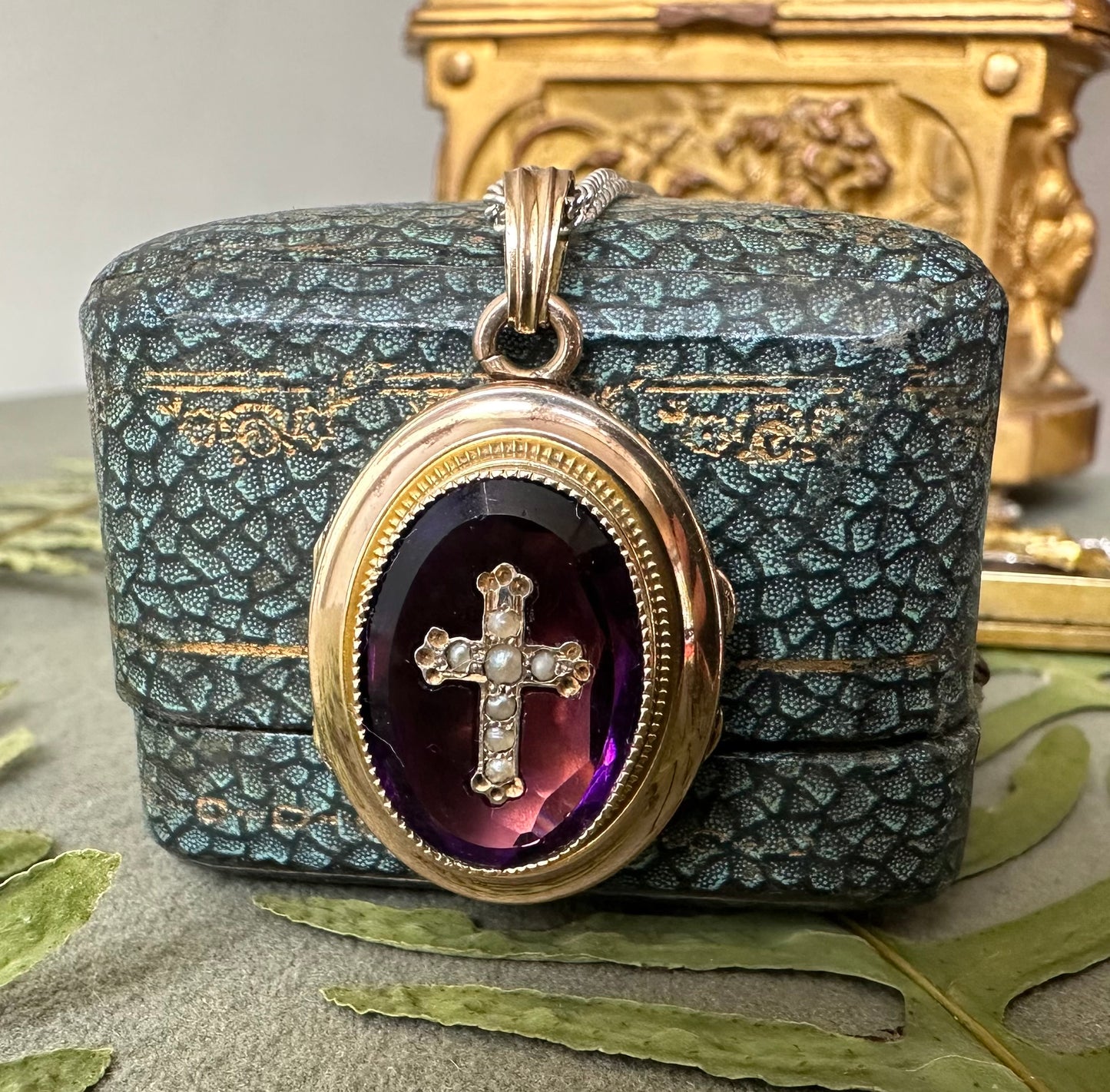 Amethyst Photo Locket