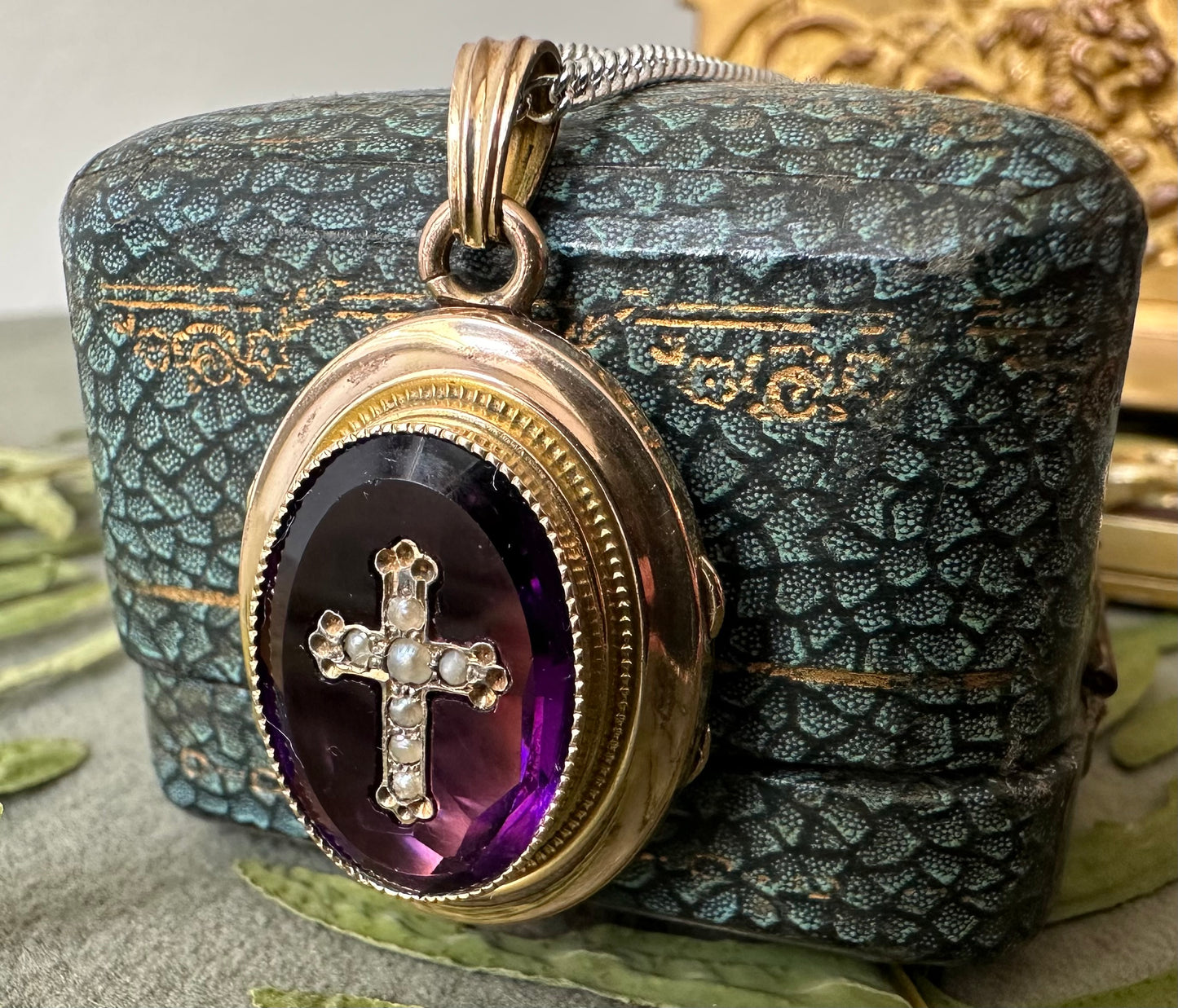 Amethyst Photo Locket