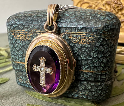 Amethyst Photo Locket