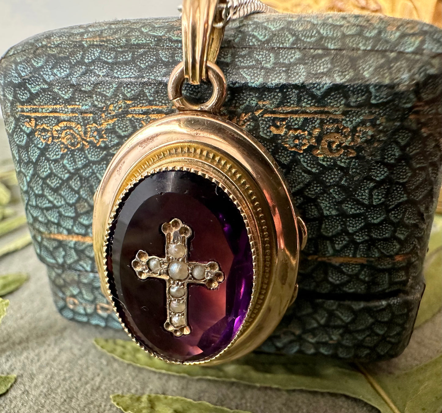 Amethyst Photo Locket