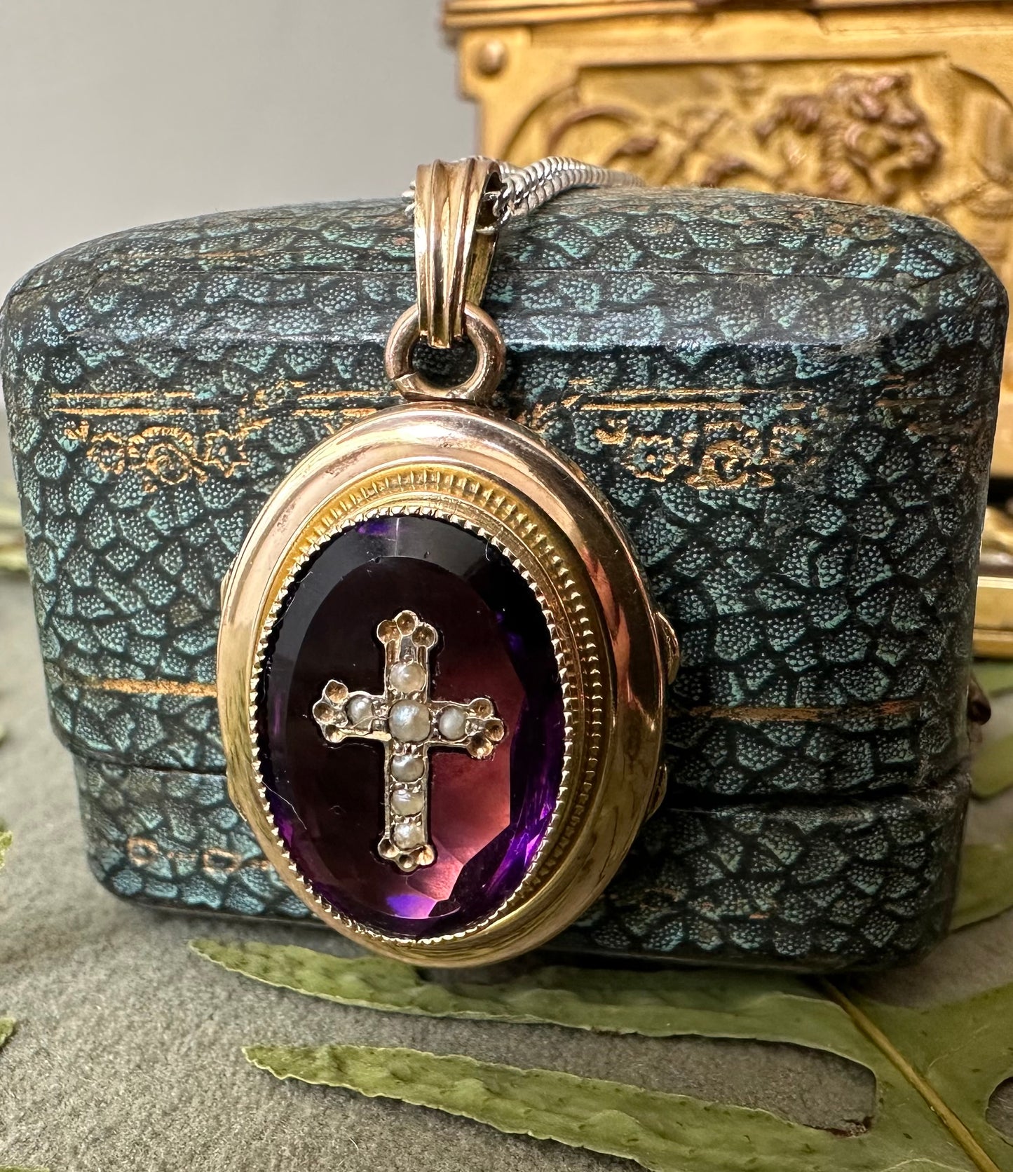 Amethyst Photo Locket