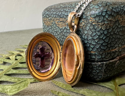 Amethyst Photo Locket