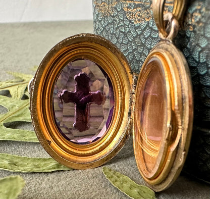 Amethyst Photo Locket