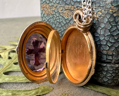 Amethyst Photo Locket