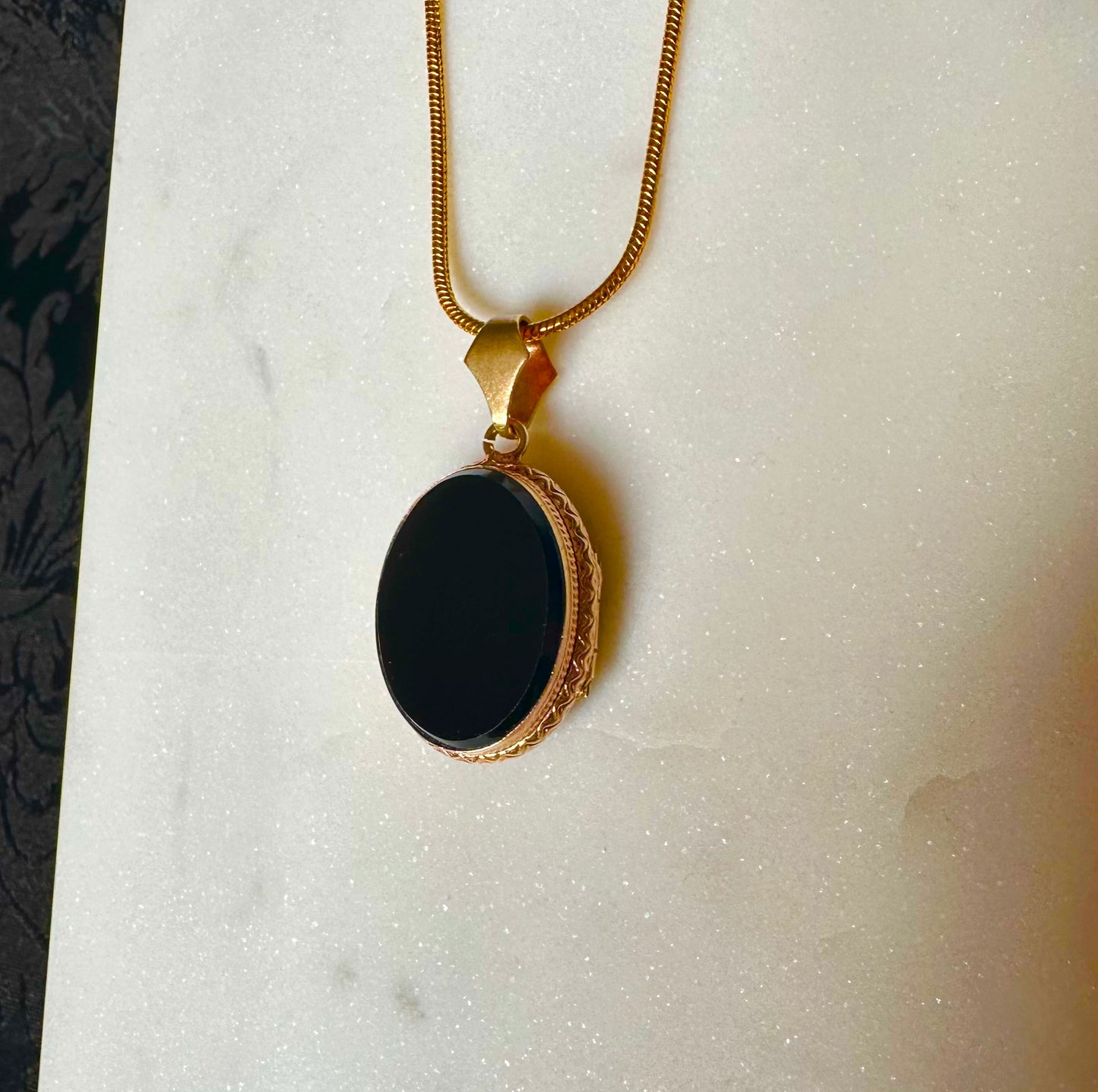 Black Onyx Medallion