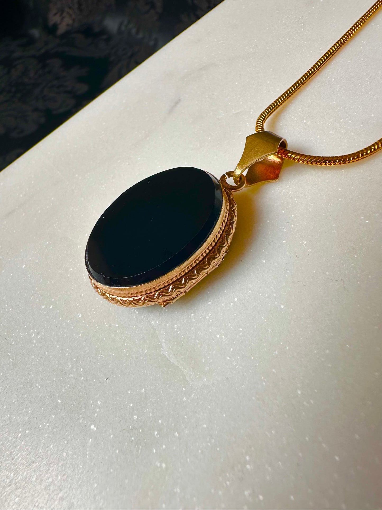 Black Onyx Medallion