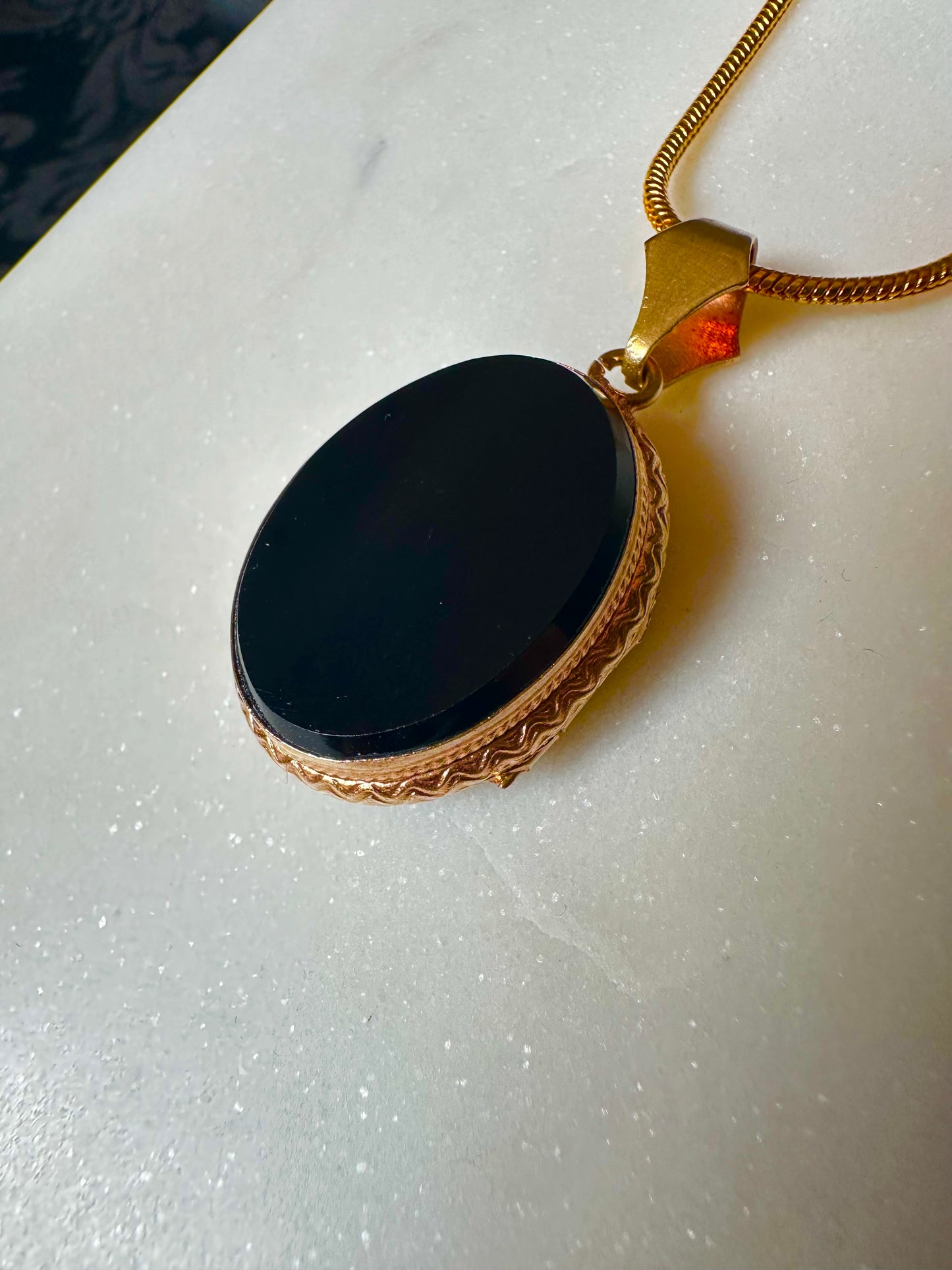 Black Onyx Medallion