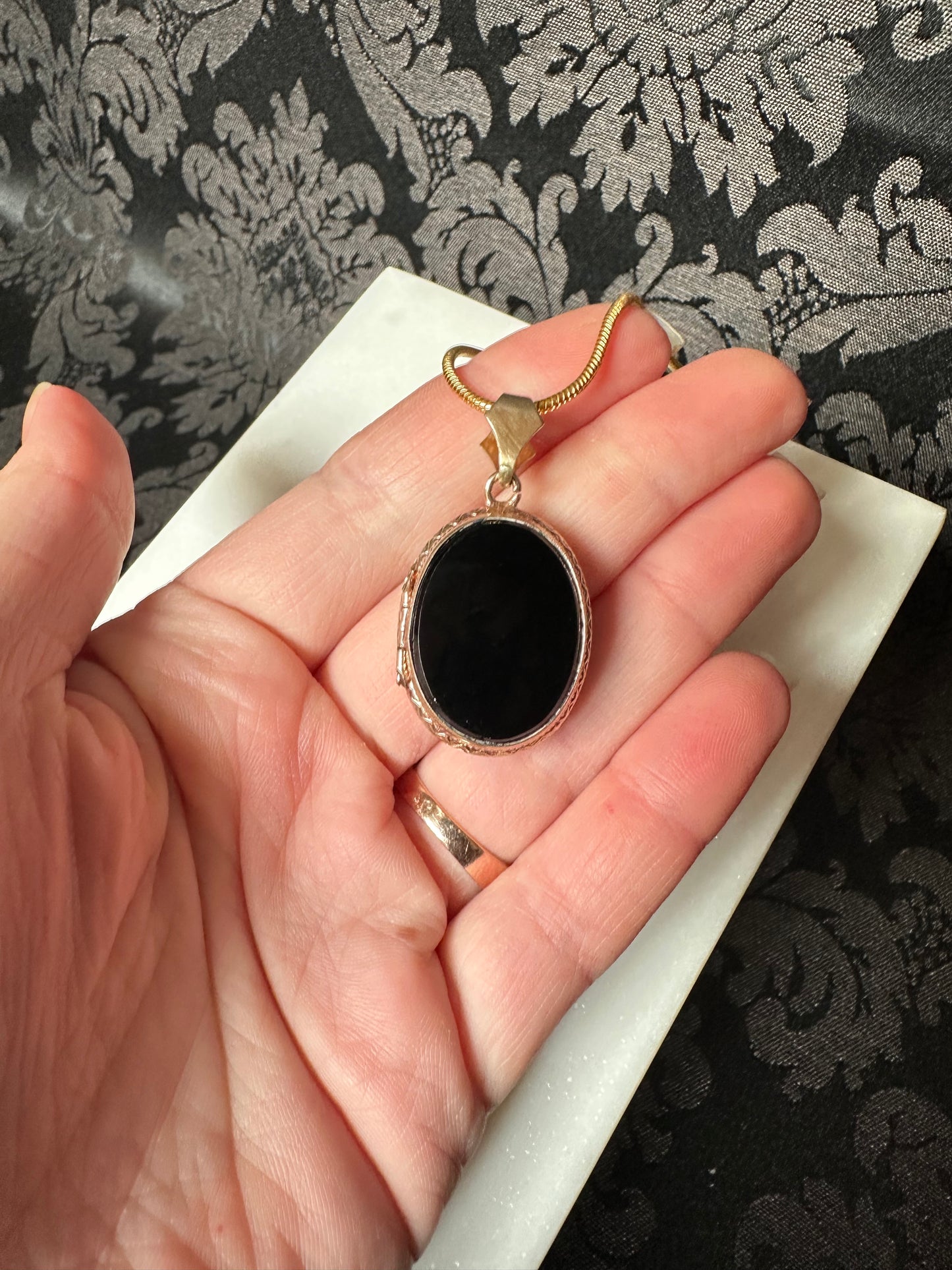 Black Onyx Medallion