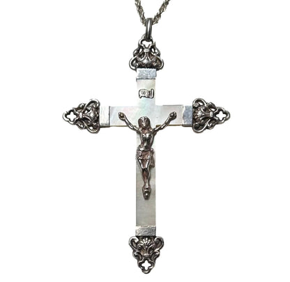 Mother of Pearl and Silver Cross