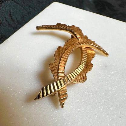 Vintage Leaf Brooch