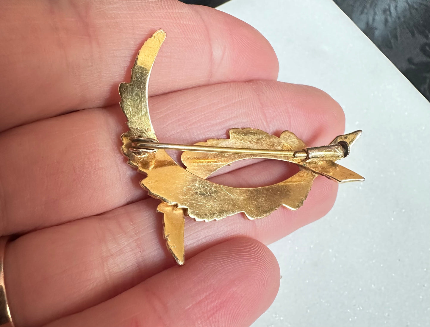 Vintage Leaf Brooch