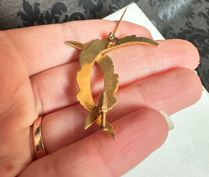 Vintage Leaf Brooch