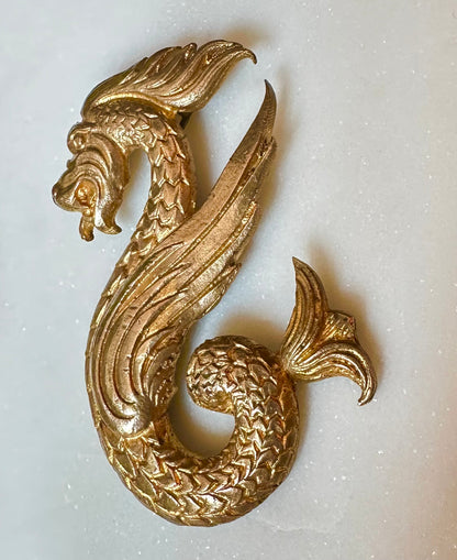 Vintage Dragon Pin Brooch