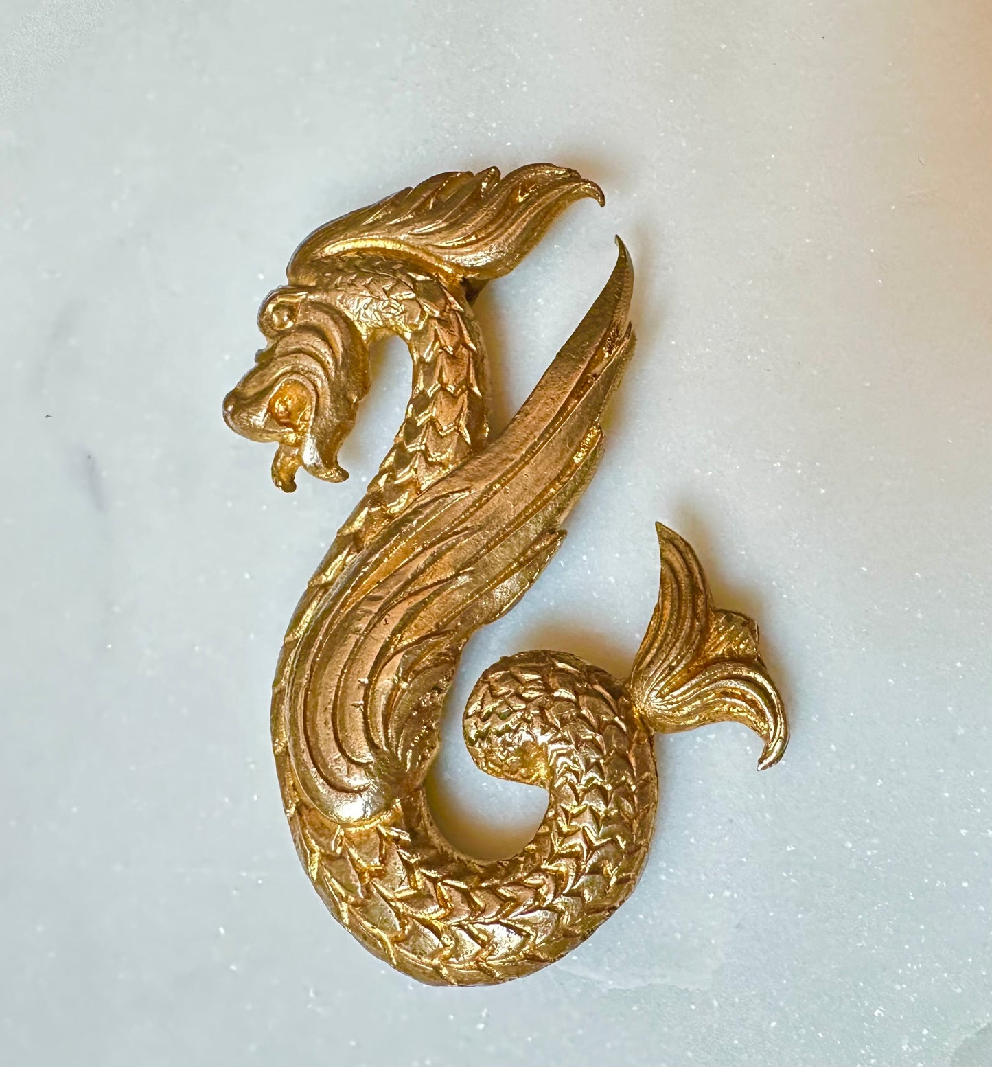 Vintage Dragon Pin Brooch