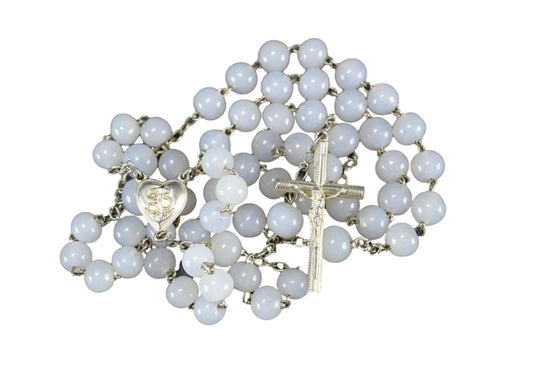 Milk Glass Rosary