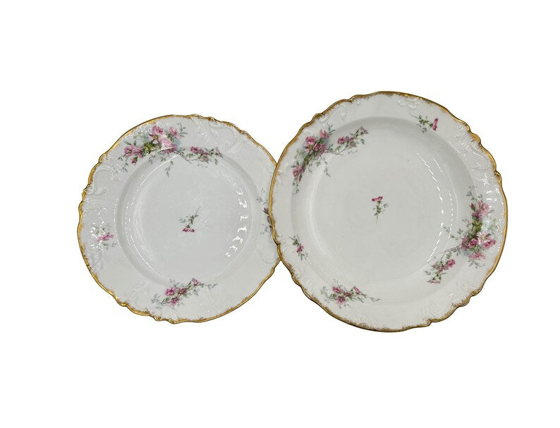 Limoges Ensemble de deux plats de service ronds