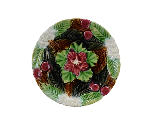 Cherry Orchies Majolica Plate