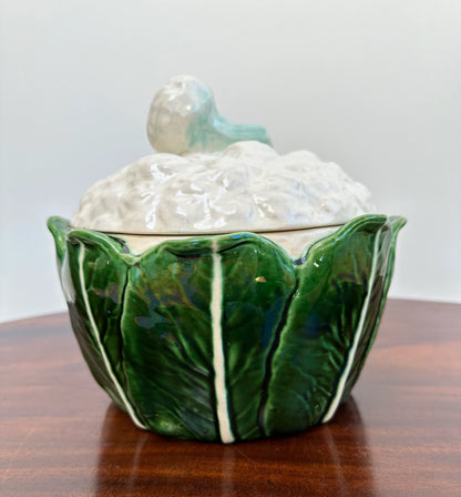 Trompe l'Oeil Cauliflower Covered Tureen