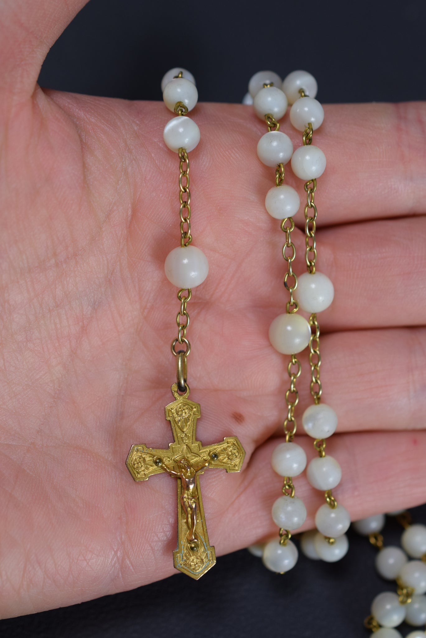 Mother of Pearl Rosary France