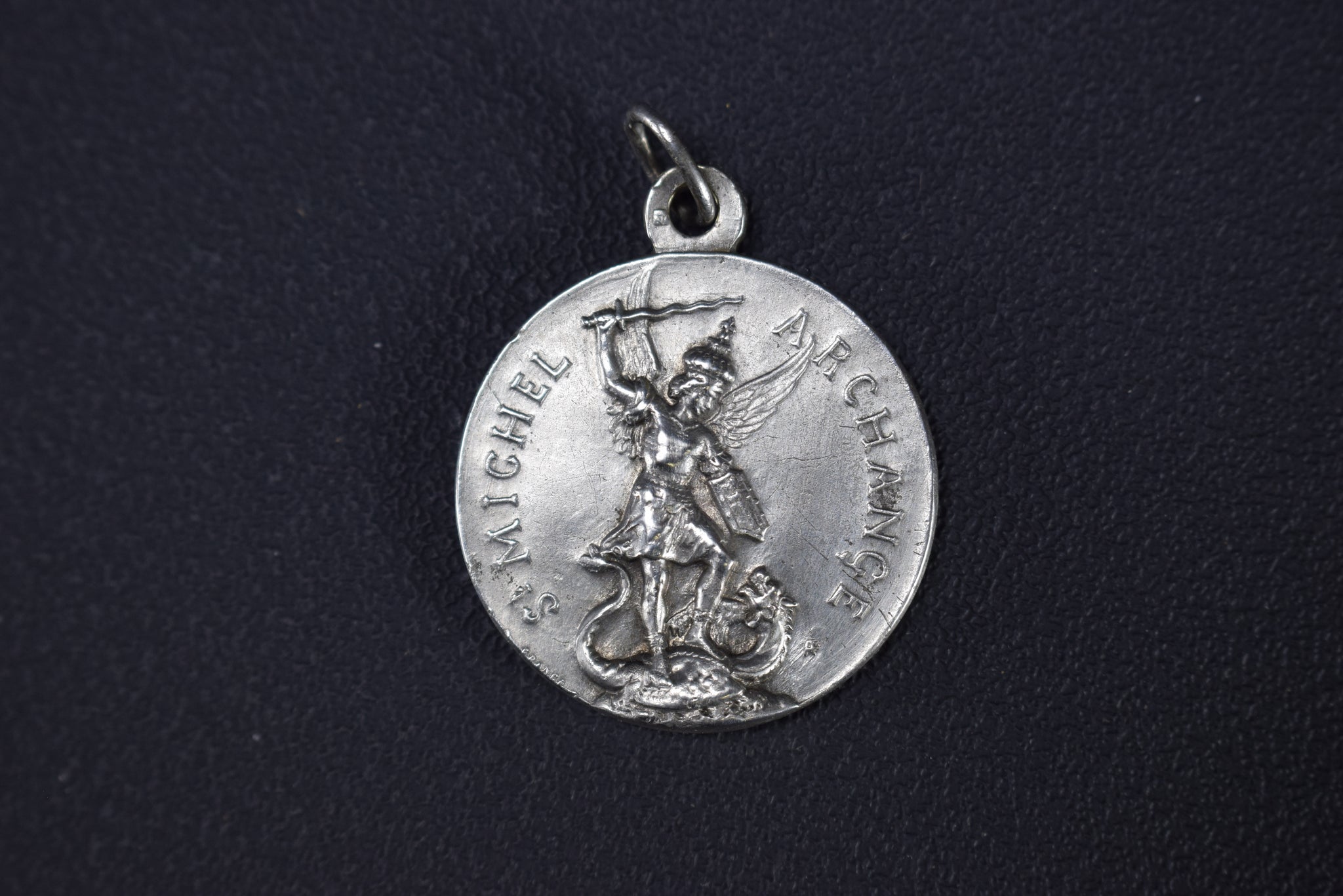 Saint Michael The Archangel Medal Pendant Vintage