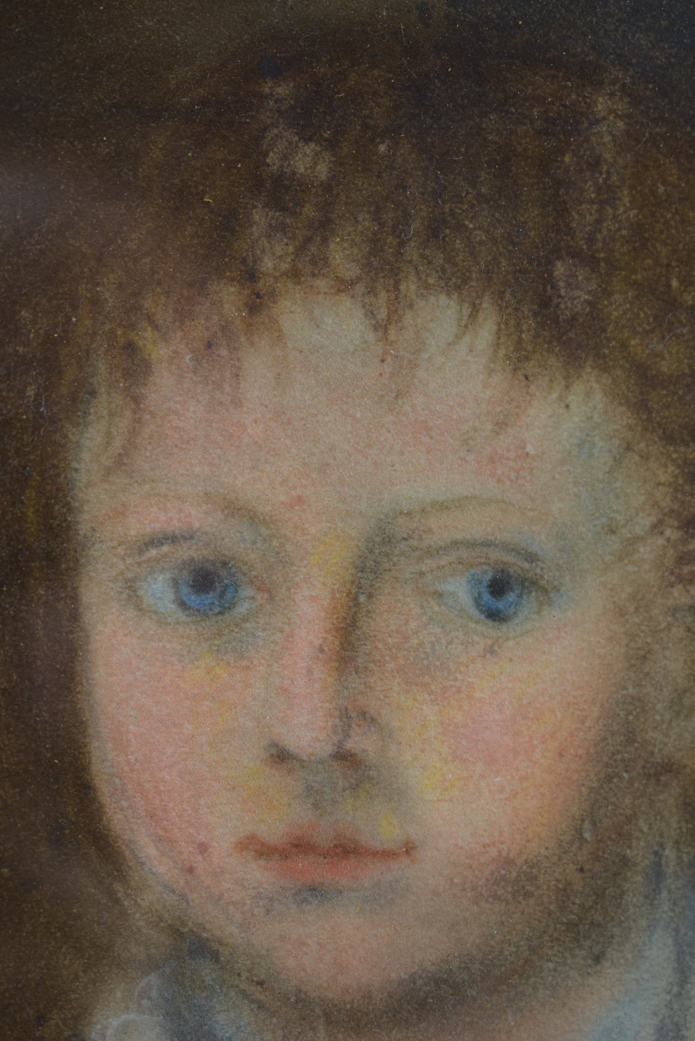 Oil Painting Portrait of a Child Empire period