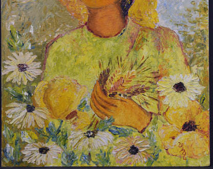 Yellow Woman Painting