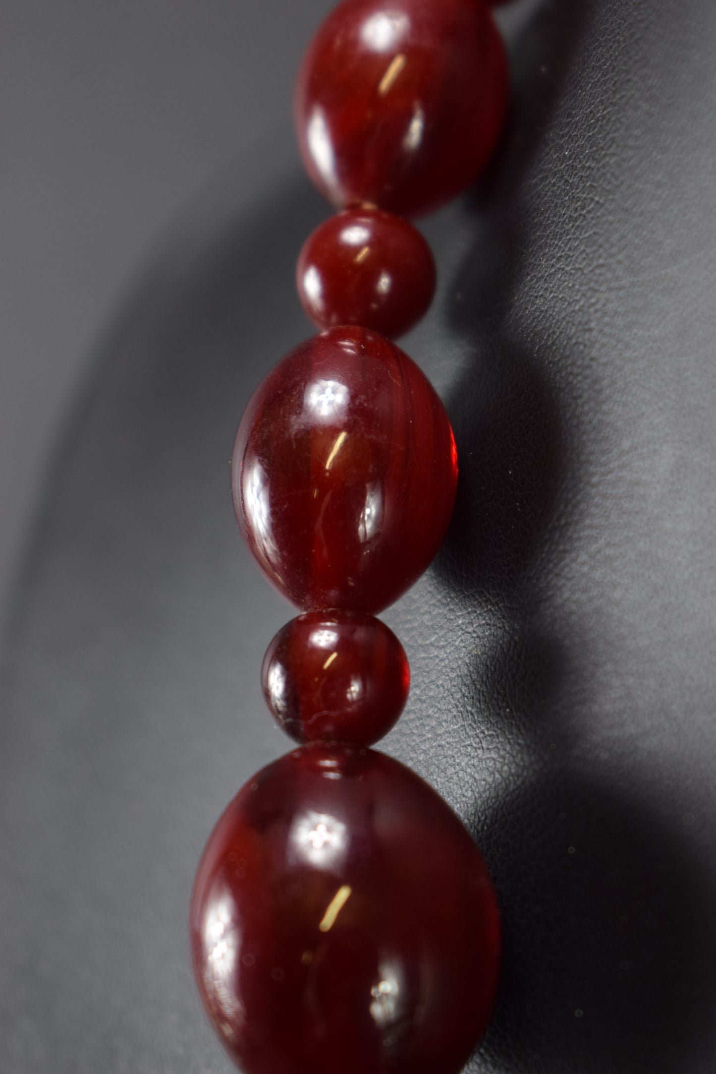 Collier Gradué Ambre Cerise Faturan