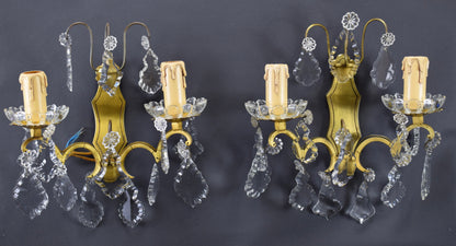 Pair Drop Wall Sconces
