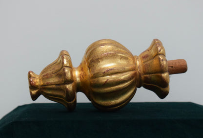 Gilded Wood Stair Finial
