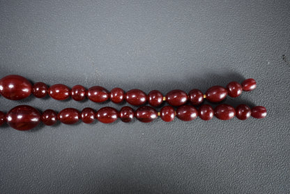 Collier Gradué Ambre Cerise Faturan