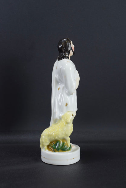Statuette en Porcelaine Jesus Bon berger
