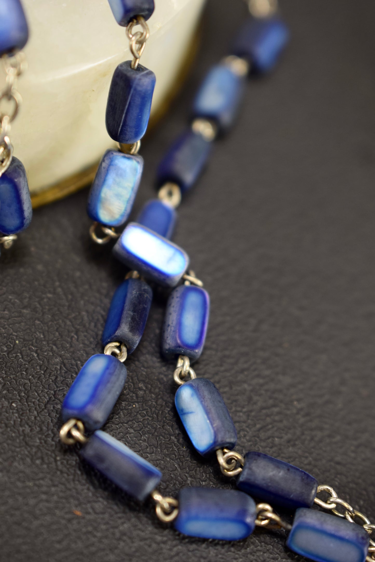 Pearly Blue Rosary
