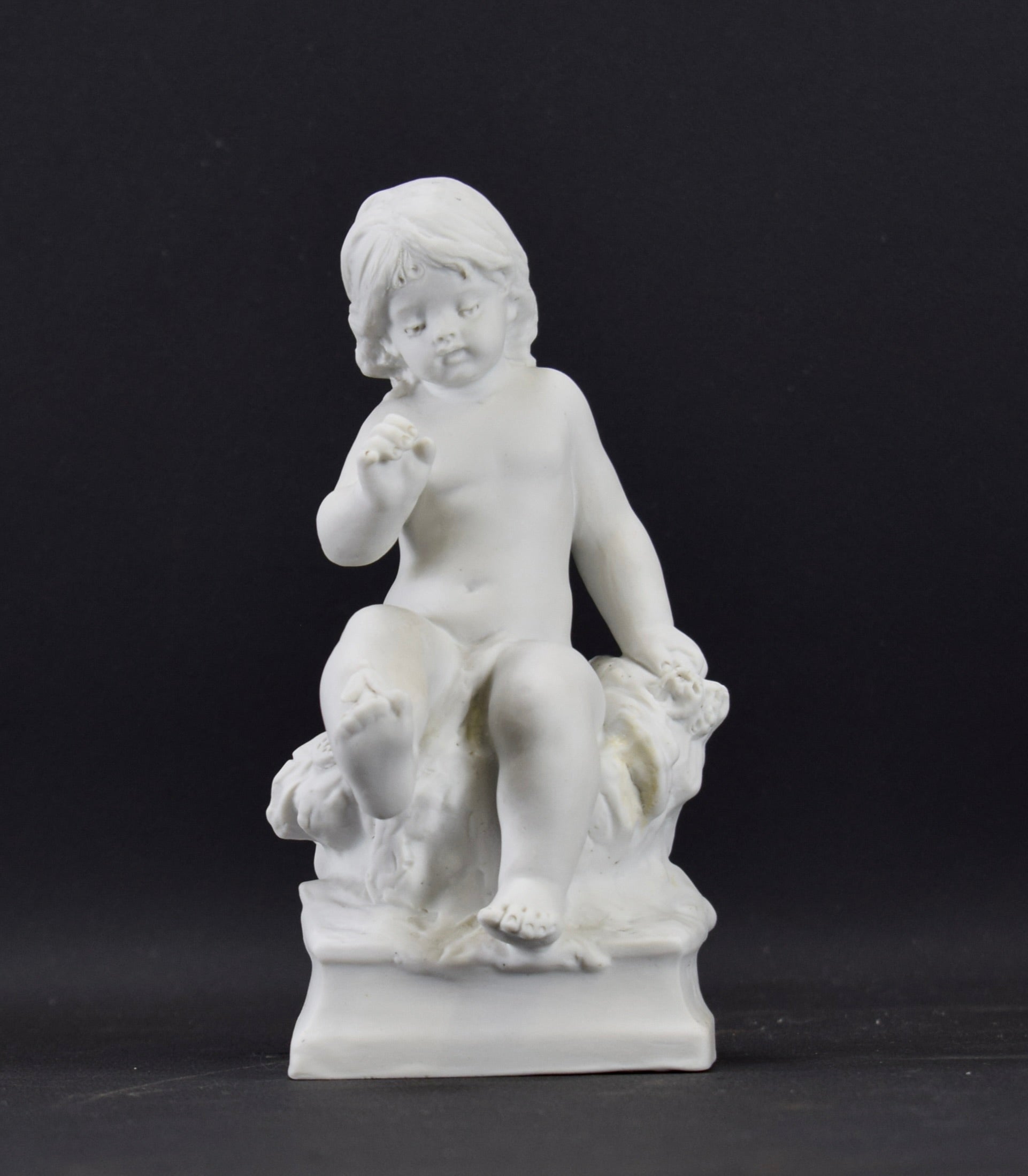 Bisque Porcelain Statue of a Child by Moreau Sevres Figurine