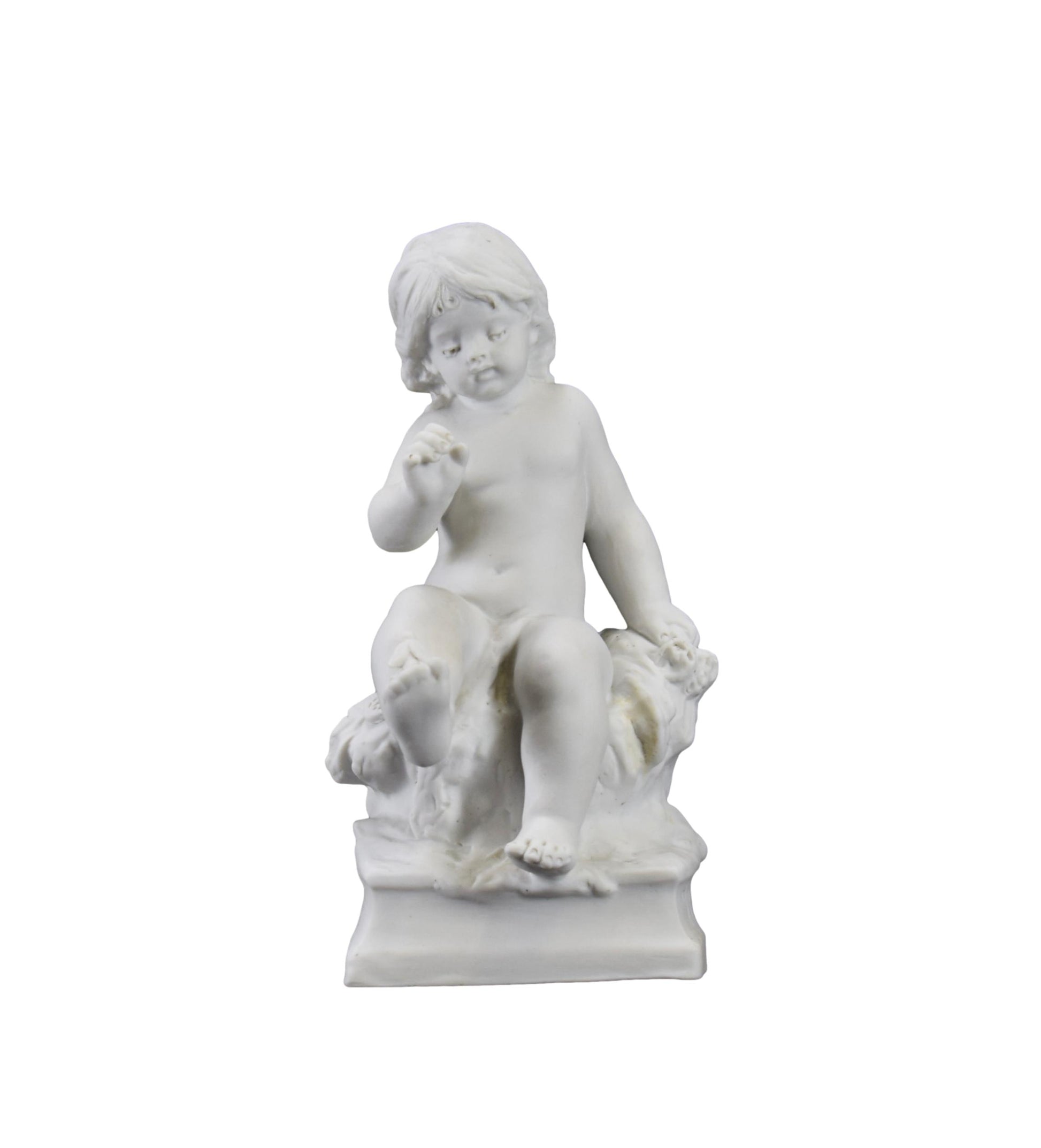 Bisque Porcelain Statue of a Child by Moreau Sevres Figurine